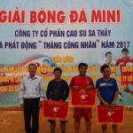 Cao su Sa Thầy phát động tháng công nhân
