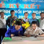 Đoàn Thanh niên Quasa Geruco và Quế Lâm miền Trung ký phối hợp hoạt động