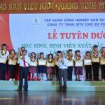 Cao su Phú Riềng tuyên dương 112 học sinh, sinh viên xuất sắc