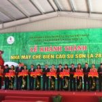 VRG khánh thành Nhà máy chế biến cao su Sơn La 28-10