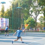 Đoàn thanh niên Cao su Chư Sê thi đấu quần vợt