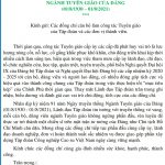 Thư chúc mừng nhân ngày truyền thống tuyên giáo của Đảng