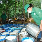 Cao su Chư Prông rộn ràng thi đua mùa nước rút