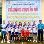 Cao su Sa Thầy sôi nổi giải bóng chuyền nữ
