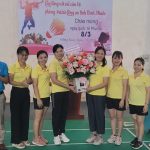 Công đoàn Trường Cao đẳng Công nghiệp Cao su giao lưu cầu lông mừng ngày Quốc tế Phụ nữ