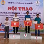 Khối văn phòng công ty đạt giải nhất hội thao Cao su Sa Thầy