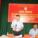 Cao su Lai Châu đối thoại với người dân góp đất