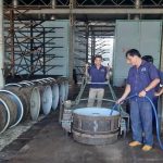 Cải tiến xe đẩy mulo bán tự động nhằm giảm sức lao động công nhân
